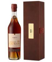 Chateau de Laubade Bas Armagnac Vintage 1921 luxury French spirit bottle and Collection wooden presentation case image.