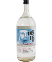 1615 Pisco Puro Quebranta 2 Litre bottle image with new label for this premium pisco made from Quebranta grapes