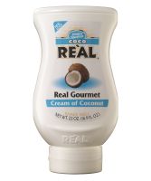 Real Coco Cream of Coconut squeezy plastic bottle image.