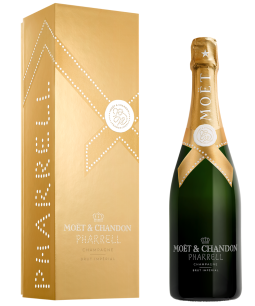 Moët & Chandon Impérial Brut Pharrell Williams Limited Editions 75cl Gold Gift Box