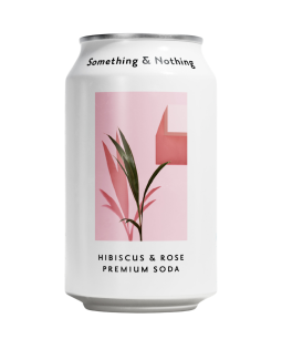 Something & Nothing Hibiscus & Rose Soda (33cl x 12) Cans