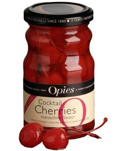 Opies Red Cocktail Cherries with Stem 500g